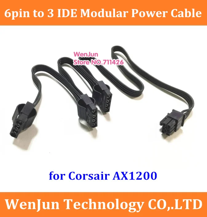 Новый 6P 6-контактный штекер от 1 до 3 IDE / 4 IDE molex 4-контактный Модульный адаптер питания для Corsair AX1200 модульный
Новый 6P 6-контактный штекер от 1 до 3 IDE / 4 IDE molex 4-контактный Модульный адаптер питания для Corsair AX1200 модульный