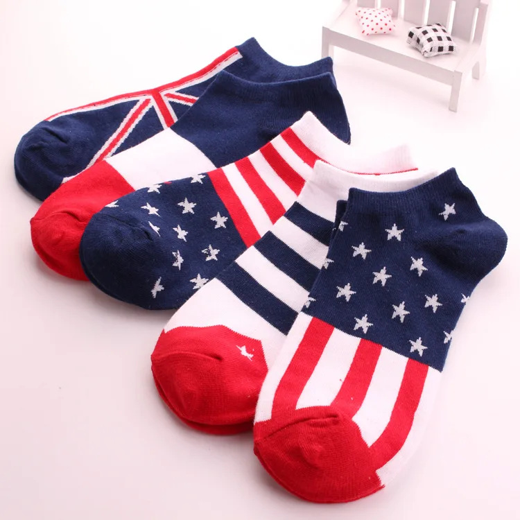 5 pairs / lot Spring summer New men socks Cotton flag short socks Man 's boat socks
5 pairs / lot Spring summer New men socks Cotton flag short socks Man 's boat socks