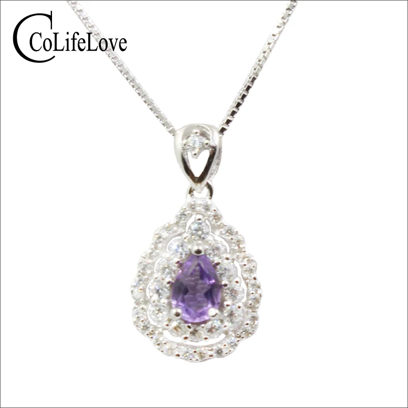 Classic 925 silver amethyst pendant for party 4mm*6mm natural VVS amethyst silver pendant solid sterling silver amethyst jewelry
Classic 925 silver amethyst pendant for party 4mm*6mm natural VVS amethyst silver pendant solid sterling silver amethyst jewelry