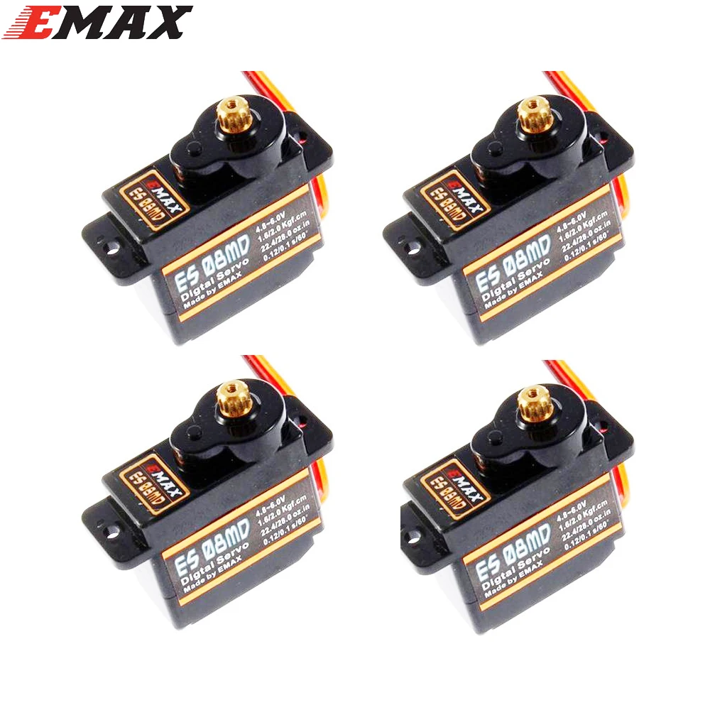 4pcs EMAX ES08MDII ES08MD 8g Digital Servos 12g servo for Helicopter Hobby Plane RC Model Airplane Cars Boat Spare Part
4pcs EMAX ES08MDII ES08MD 8g Digital Servos 12g servo for Helicopter Hobby Plane RC Model Airplane Cars Boat Spare Part