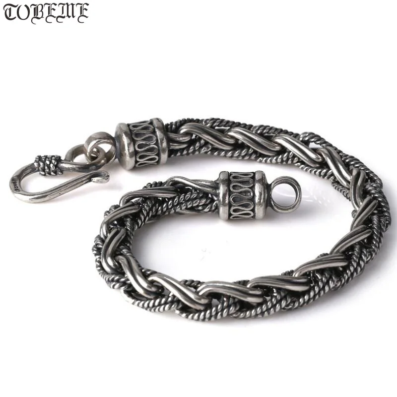 6MM Handmade 100% Silver Bracelet Thai 925 Siilver Chain Bracelet Vintage Sterling Silver Man Bracelet
6MM Handmade 100% Silver Bracelet Thai 925 Siilver Chain Bracelet Vintage Sterling Silver Man Bracelet