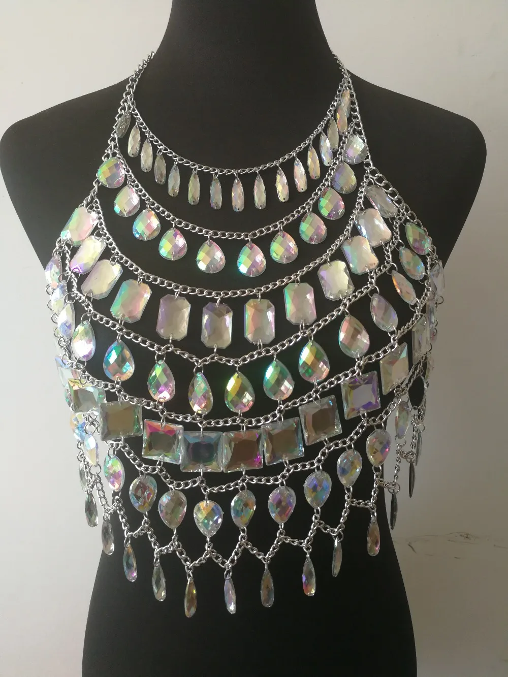 New Fashion Style WRB1086 Women Silver Alloy Chains Acrylic Beads Bondage Beach Neck Chain Choker Necklace Jewelry Accessories
New Fashion Style WRB1086 Women Silver Alloy Chains Acrylic Beads Bondage Beach Neck Chain Choker Necklace Jewelry Accessories