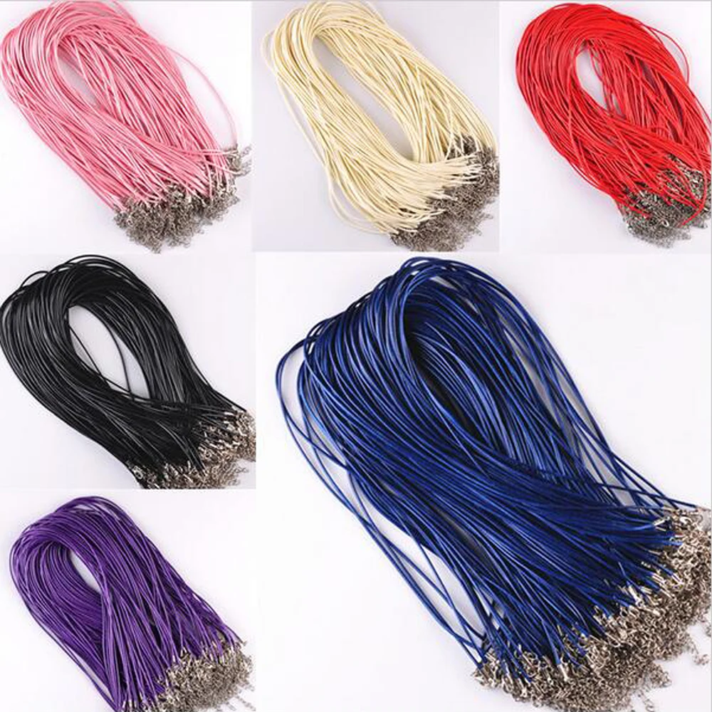 Sale 60pcs/Lot 17-19 Inch Adjustable Black Necklace Imitate Leather Rope Cord String 1.5mm For DIY Hot Jewelry Making
Sale 60pcs/Lot 17-19 Inch Adjustable Black Necklace Imitate Leather Rope Cord String 1.5mm For DIY Hot Jewelry Making