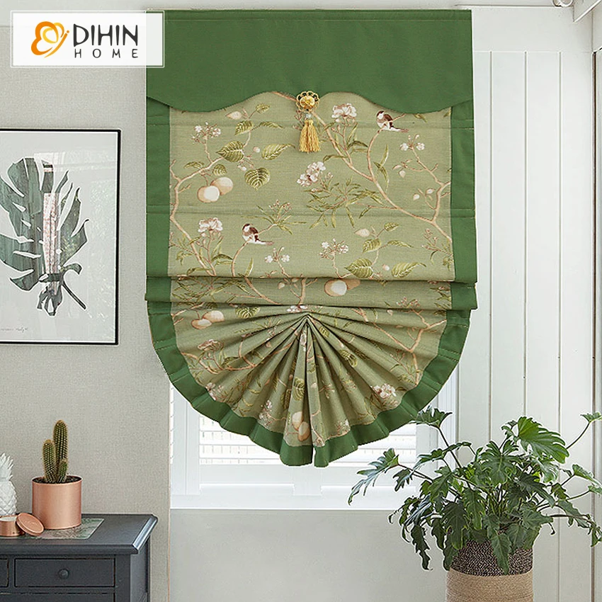 DIHIN HOME Pastoral Cotton/Linen Customized Roman Shades Rollor Blind For Living Room
DIHIN HOME Pastoral Cotton/Linen Customized Roman Shades Rollor Blind For Living Room