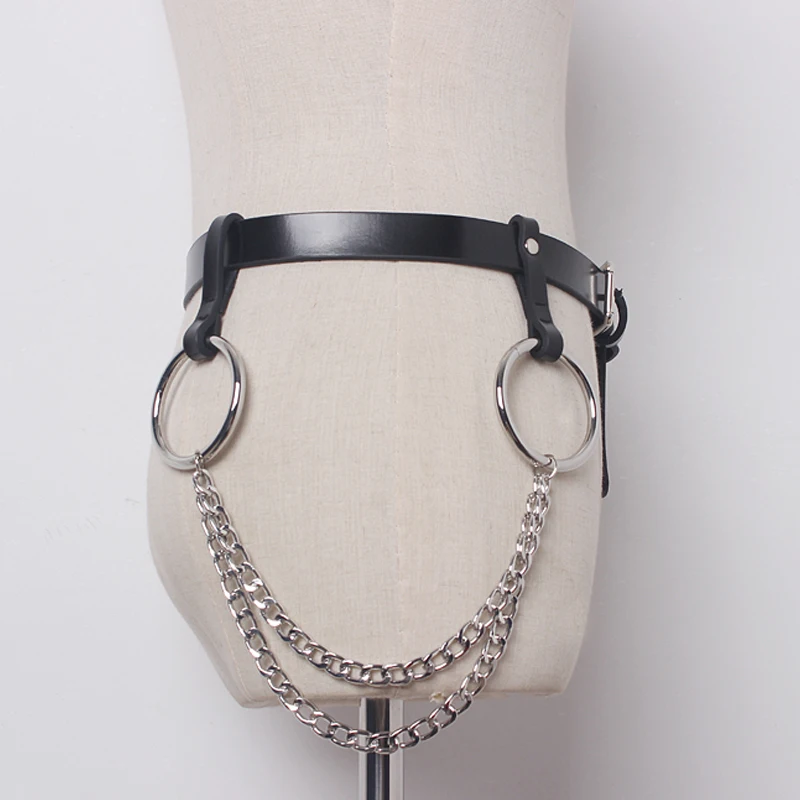 new spring solid color black Casual leather metal ring chain long belt women fashion tide all-match accessories
new spring solid color black Casual leather metal ring chain long belt women fashion tide all-match accessories