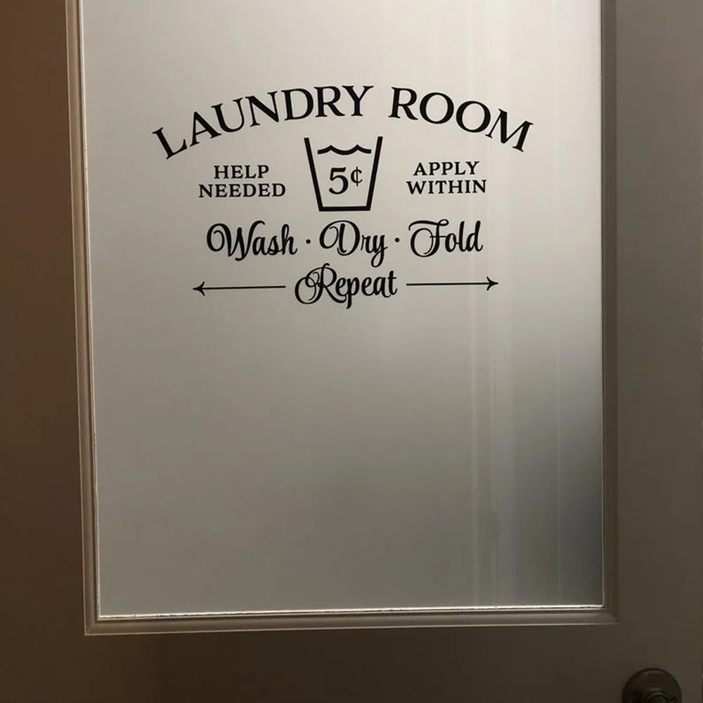 Laundry Room decor Sign wall decal Laundry room Door removeable vinyl Wall sticker for Wall Home Room glass door Decor G523
Laundry Room decor Sign wall decal Laundry room Door removeable vinyl Wall sticker for Wall Home Room glass door Decor G523