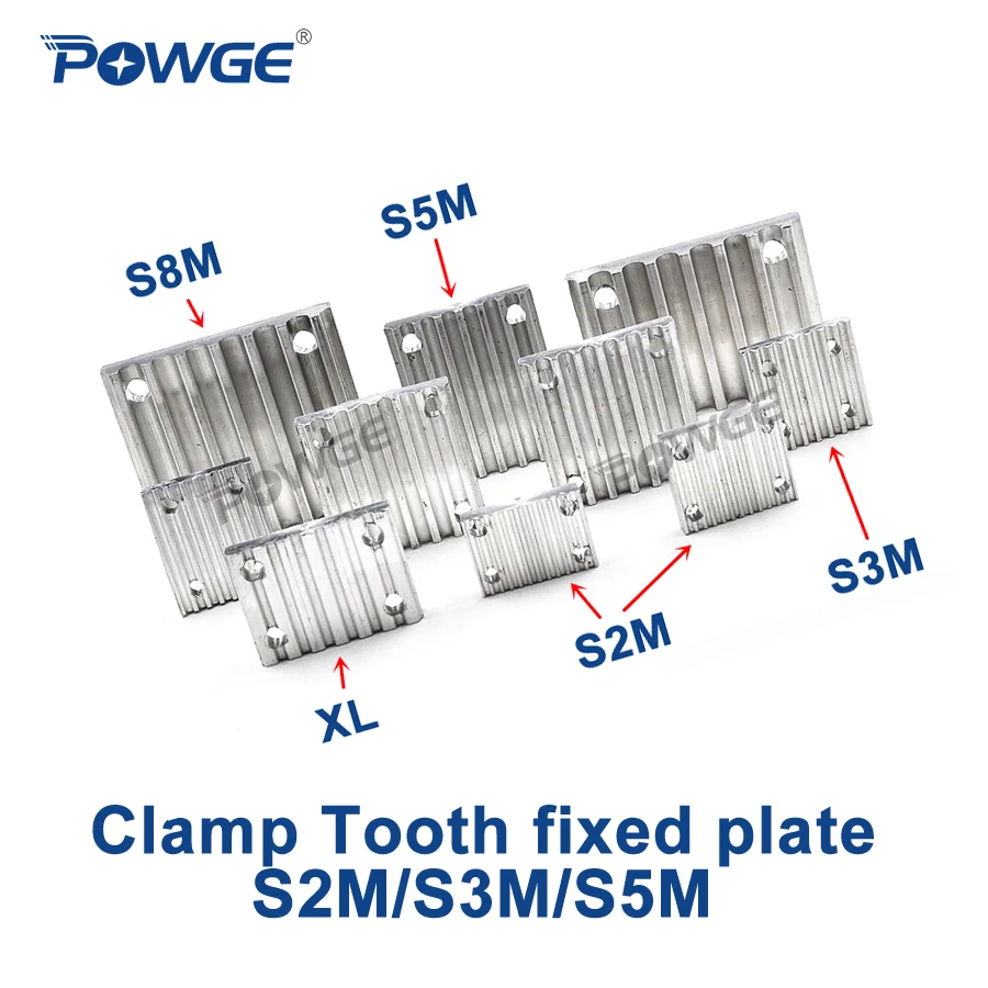 Зубчатый зажим POWGE из алюминиевой дуги, зубчатая пластина STD S2M/S3M/S5M для открытого синхронного ремня, фиксированная Соединительная зубная пластина ремня ГРМ
Зубчатый зажим POWGE из алюминиевой дуги, зубчатая пластина STD S2M/S3M/S5M для открытого синхронного ремня, фиксированная Соединительная зубная пластина ремня ГРМ