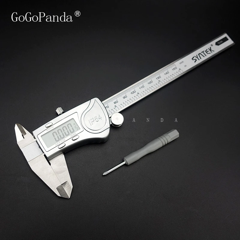 Free Shipping Electronic Digital Display Vernier Caliper 0-150/200 Stainless Steel High-precision Measuring Tool IP54 Waterproof
Free Shipping Electronic Digital Display Vernier Caliper 0-150/200 Stainless Steel High-precision Measuring Tool IP54 Waterproof