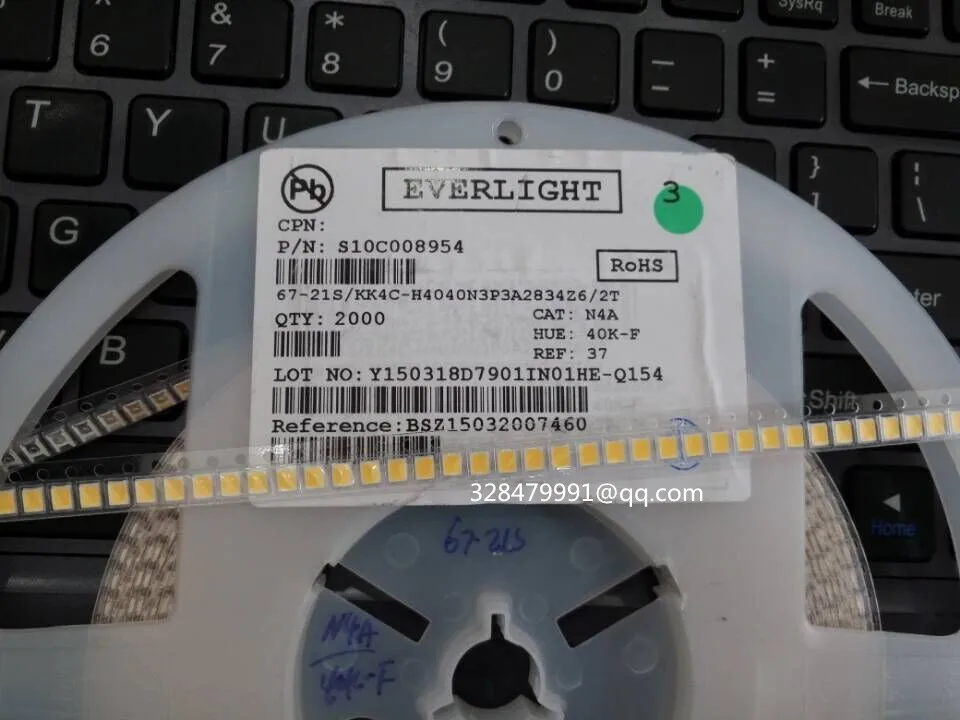 1000Pcs/Lot 67-21SKK4C-H4040N3P3A2834Z6/2T SMD 2835 LED Nature White Chip Spotlight 24-26LM 0.2W 4000K
1000Pcs/Lot 67-21SKK4C-H4040N3P3A2834Z6/2T SMD 2835 LED Nature White Chip Spotlight 24-26LM 0.2W 4000K
