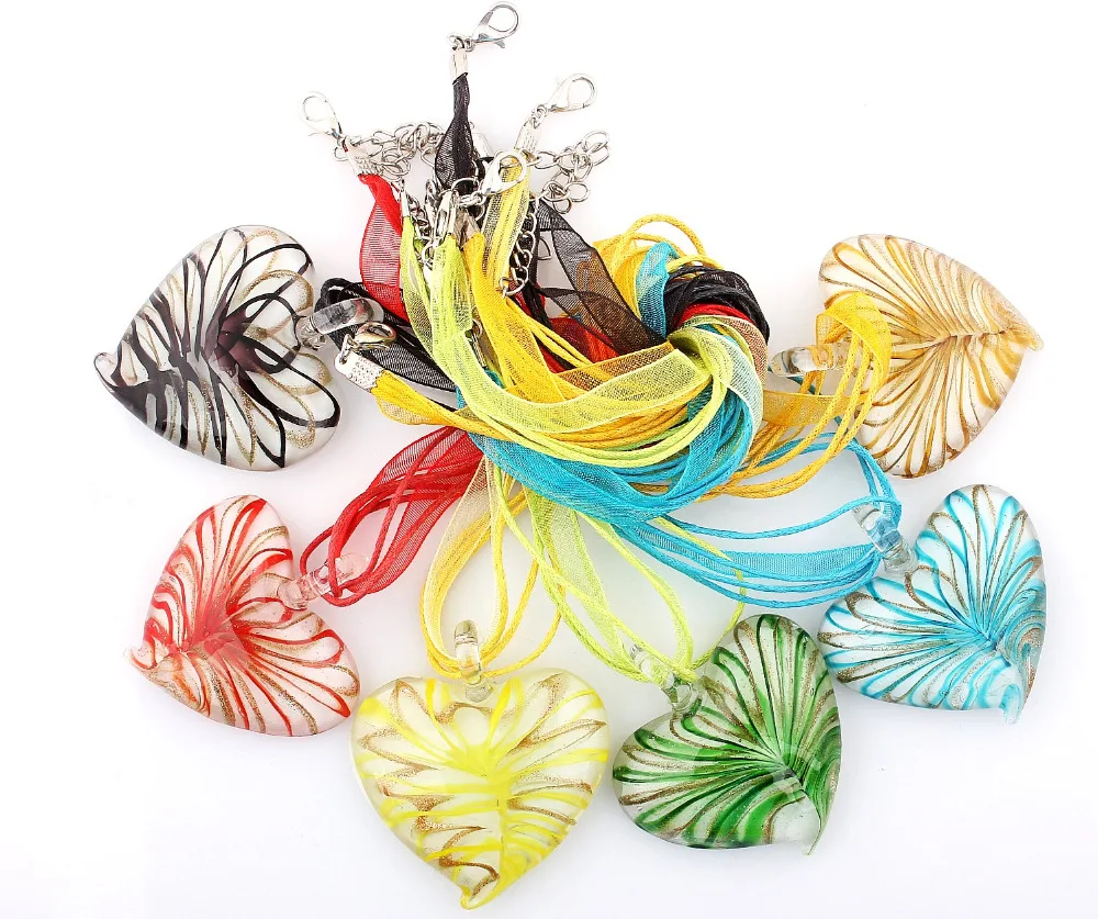 Wholesale 6pcs Handmade Murano Lampwork Glass Mix Color Beauty Heart Pendant Fit Necklace Hot Thanksgiving gift necl0015
Wholesale 6pcs Handmade Murano Lampwork Glass Mix Color Beauty Heart Pendant Fit Necklace Hot Thanksgiving gift necl0015