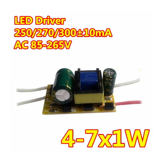 10pcs/lot 7w LED Driver 300mA 7w Driver 4-7*1w Lighting Transformer For Energy Saiving Lamp Power Supply
10pcs/lot 7w LED Driver 300mA 7w Driver 4-7*1w Lighting Transformer For Energy Saiving Lamp Power Supply