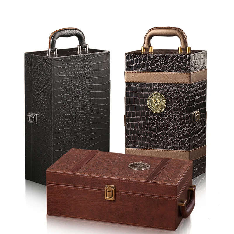 Leather Box with Wine Set, Cocktail Set, Double Wine Gift Box Packing, Top-grade Gift Packing for New Year and Xmas
Leather Box with Wine Set, Cocktail Set, Double Wine Gift Box Packing, Top-grade Gift Packing for New Year and Xmas