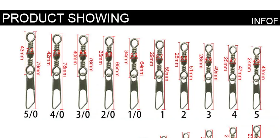 Conector giratorio snap con seguridad para pesca