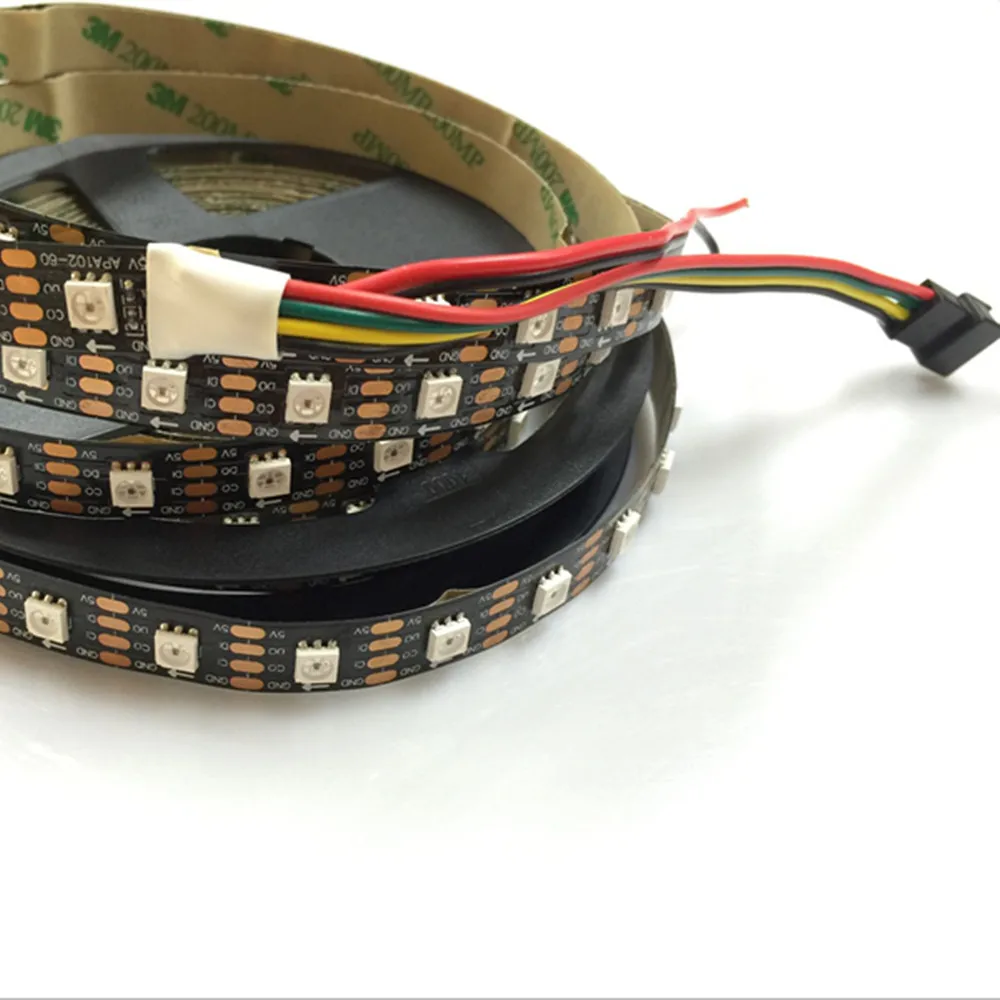 YIYANG 5M APA102 Full Dream Color Changing LED Strips 60LED/M DC 5V IP20 WS2801 Updated Version Addressable Pixel LED Strips
YIYANG 5M APA102 Full Dream Color Changing LED Strips 60LED/M DC 5V IP20 WS2801 Updated Version Addressable Pixel LED Strips