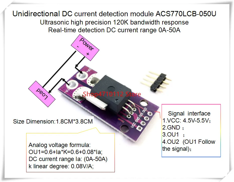 Новинка, 1 шт./лот ACS770LCB-050U ACS770 ACS770LCB-050 ACS770LCB 050U, полоса пропускания 120 кГц, постоянный ток: 0-50 А, 0,08 В/1 А
Новинка, 1 шт./лот ACS770LCB-050U ACS770 ACS770LCB-050 ACS770LCB 050U, полоса пропускания 120 кГц, постоянный ток: 0-50 А, 0,08 В/1 А