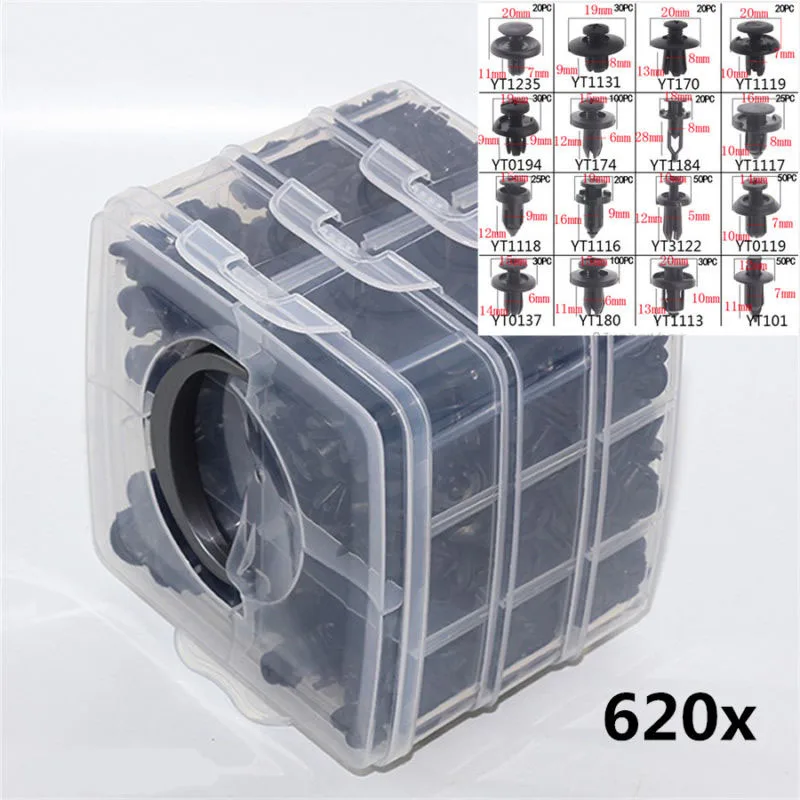 620x 16 Kinds Bumper Side Skirt Trim Push Pin Scrivets Retainer Fastener Clip
620x 16 Kinds Bumper Side Skirt Trim Push Pin Scrivets Retainer Fastener Clip