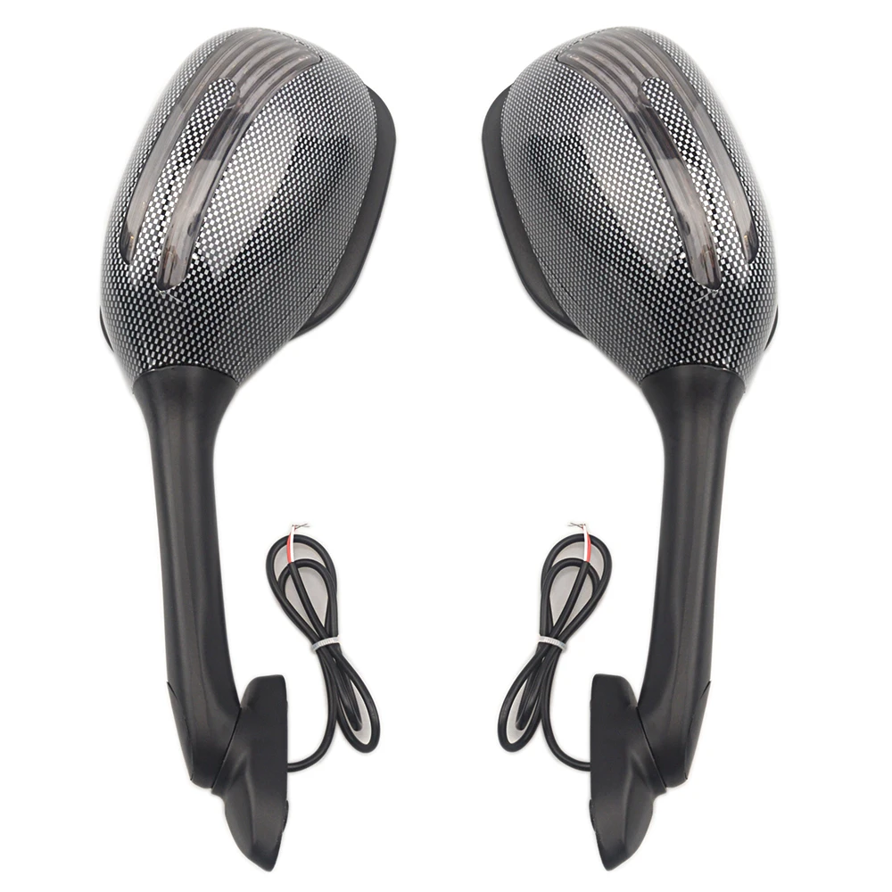 Motorcycle Side Mirrors with Turn Signals Light Sport Bike Rearview Mirrors For Suzuki GSXR 1000 GSXR 600 750
Motorcycle Side Mirrors with Turn Signals Light Sport Bike Rearview Mirrors For Suzuki GSXR 1000 GSXR 600 750