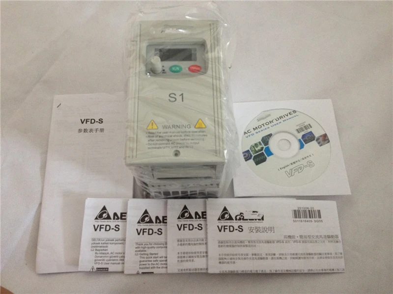 VFD007S43A VFD-S Инвертор VFD Преобразователь частоты 750 Вт 1 л.с. 3 ФАЗЫ 380 В 400 Гц
VFD007S43A VFD-S Инвертор VFD Преобразователь частоты 750 Вт 1 л.с. 3 ФАЗЫ 380 В 400 Гц