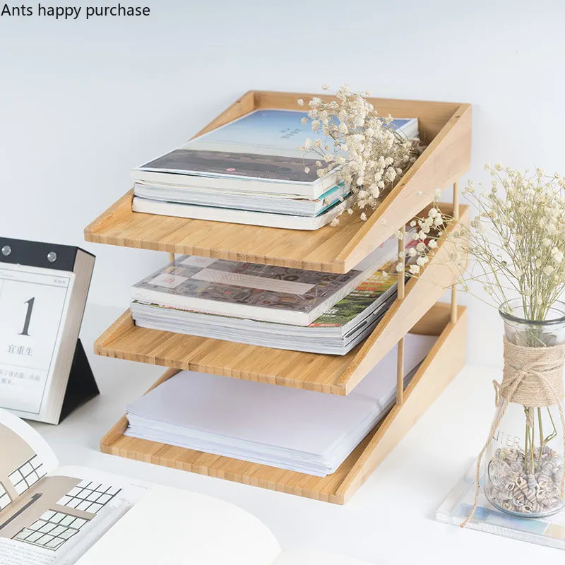 Desktop storage organizer Folder storage box desk desktop rack 2/3 layer book information box simple solid wood storage cabinet
Desktop storage organizer Folder storage box desk desktop rack 2/3 layer book information box simple solid wood storage cabinet