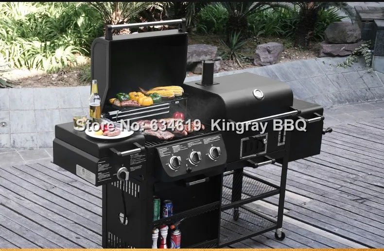 Dual Use Villas Garden Home Gas And Charcoal Bbq Grill Extra Large Mobile Chicken Cooking Barbecue Grill Machine With Trolley
Dual Use Villas Garden Home Gas And Charcoal Bbq Grill Extra Large Mobile Chicken Cooking Barbecue Grill Machine With Trolley