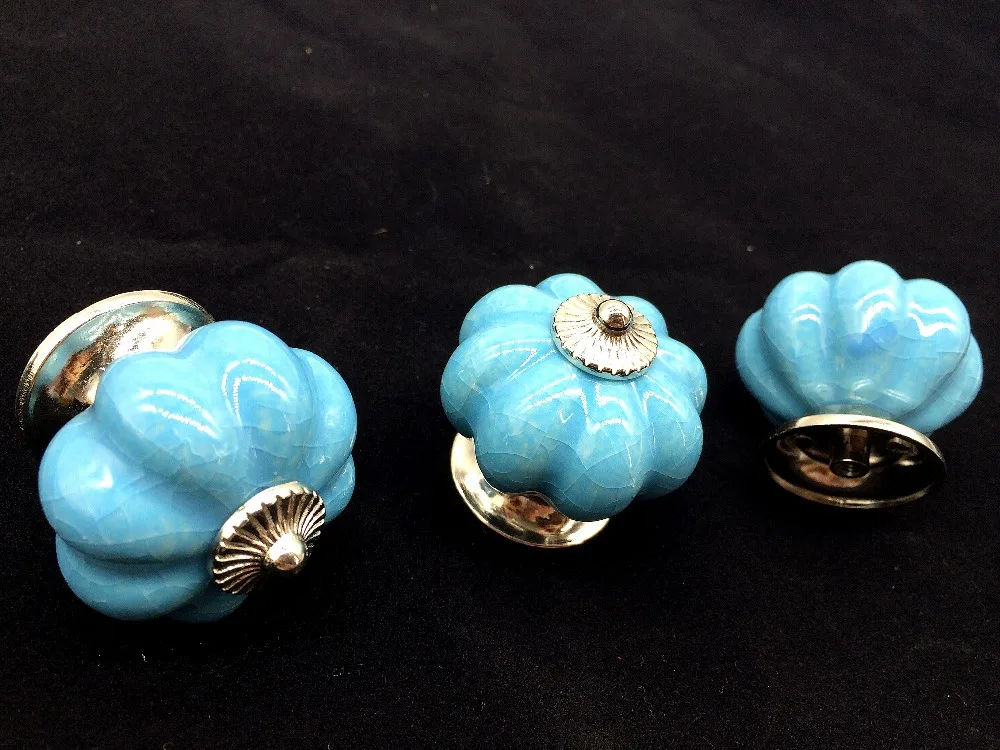 UNILOCK 5Pcs New design Sole surface crack Haplopore Ceramic Pumpkin Cabinet Knob Door Handles Calving Ice Blue Pull Drawer
UNILOCK 5Pcs New design Sole surface crack Haplopore Ceramic Pumpkin Cabinet Knob Door Handles Calving Ice Blue Pull Drawer
