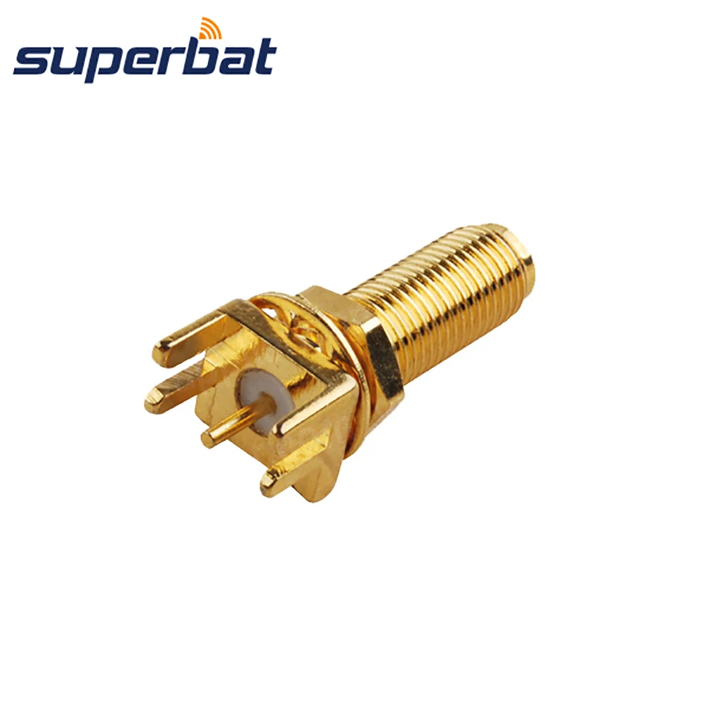 Superbat SMA End Launch Female PCB Mount Wide Flange .062" (1.57mm) Long Version RF Coaxial Connector
Superbat SMA End Launch Female PCB Mount Wide Flange .062" (1.57mm) Long Version RF Coaxial Connector