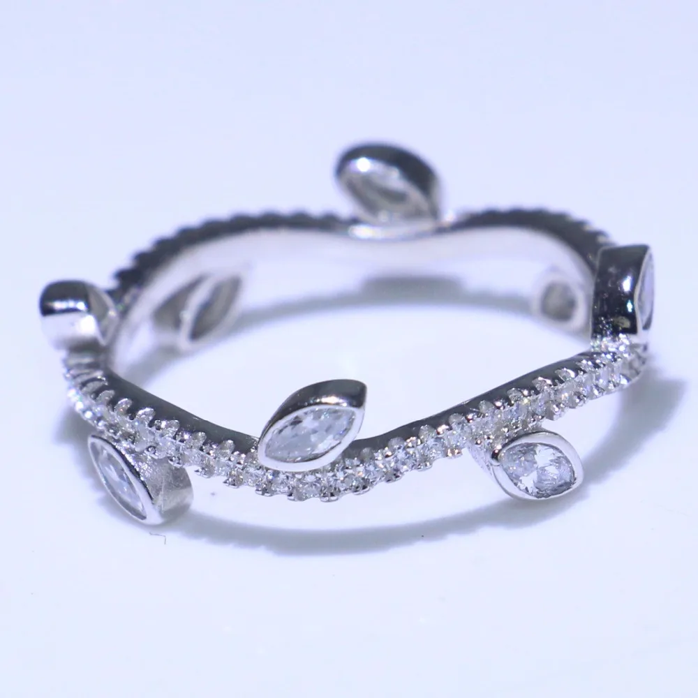 Classical Cute Simple Jewelry Handmade Real 100% 925 Sterling Silver CZ Party Girl Women Wedding Tree Branch Band Ring Gift
Classical Cute Simple Jewelry Handmade Real 100% 925 Sterling Silver CZ Party Girl Women Wedding Tree Branch Band Ring Gift