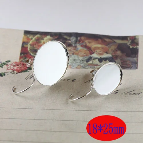 Hot Sale 100pcs 18*25mm Silver plated brass metal EARRING BLANK BASE TRAYS BEZEL ellipse Setting hook findings
Hot Sale 100pcs 18*25mm Silver plated brass metal EARRING BLANK BASE TRAYS BEZEL ellipse Setting hook findings