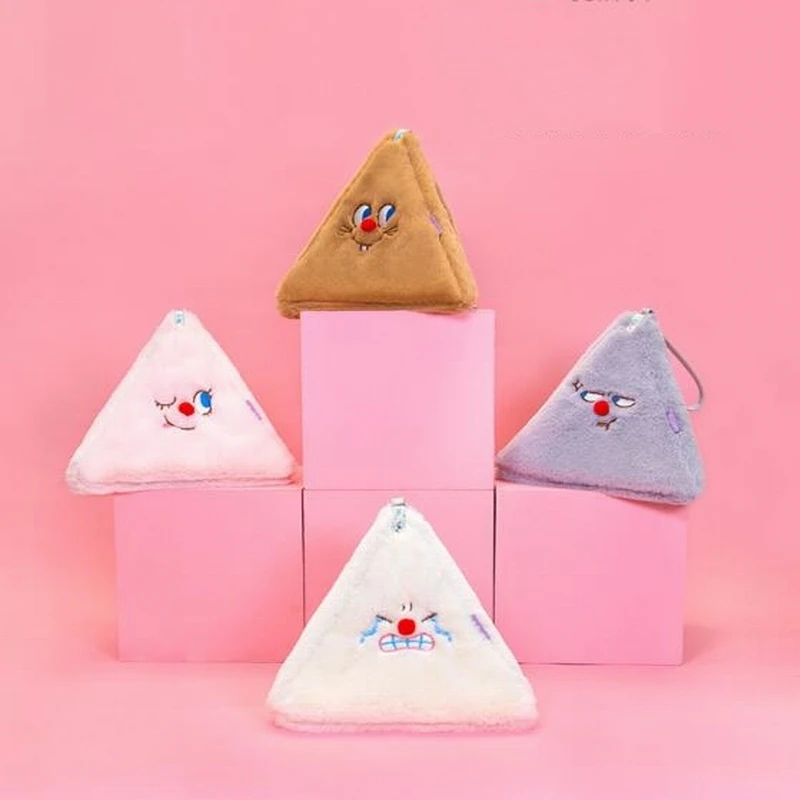 Korean Harajuku Plush Triange Women Purses And Handbags Kawaii Enmoji Girls Day Clutches Mini Makeup Storage Bag Cute Pouch
Korean Harajuku Plush Triange Women Purses And Handbags Kawaii Enmoji Girls Day Clutches Mini Makeup Storage Bag Cute Pouch