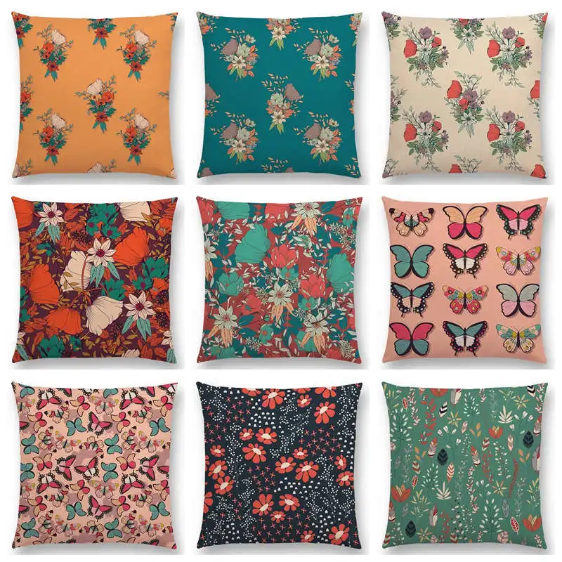 Botanical Floral And Butterfly Cushion Cover Beautiful Flowers Garden Mini Prints Home Decor Sofa Throw Pillow Case
Botanical Floral And Butterfly Cushion Cover Beautiful Flowers Garden Mini Prints Home Decor Sofa Throw Pillow Case