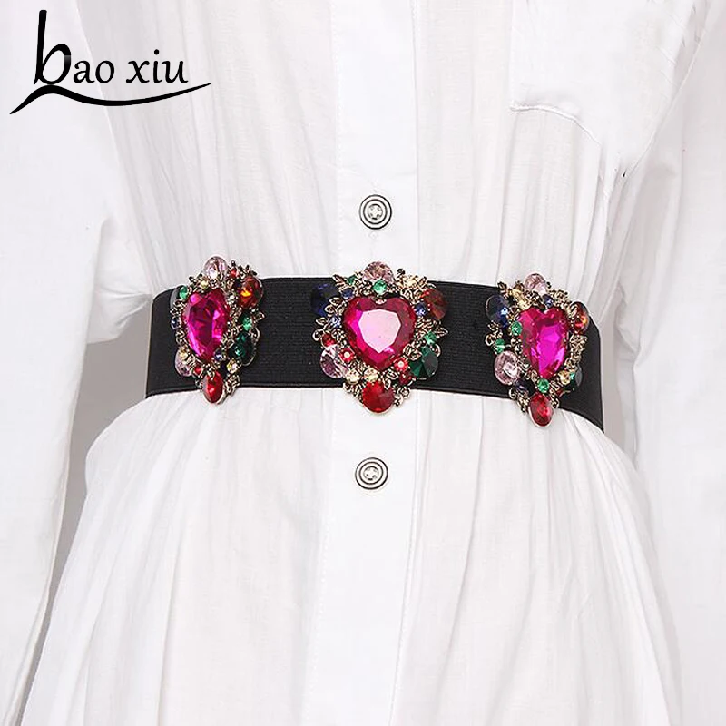 2019 Fashion Women Luxury Crystal Elastic Belt Rhinestone Studded Flower Wide Belts bride cool Femme Slim Waistband Straps
2019 Fashion Women Luxury Crystal Elastic Belt Rhinestone Studded Flower Wide Belts bride cool Femme Slim Waistband Straps