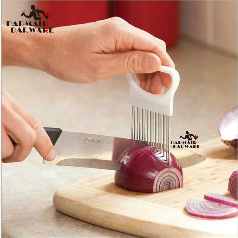 1 Piece Easy Cut Onion Holder Fork Stainless Steel +Plastic Vegetable Slicer Tomato Cutter Metal Meat Needle Gadgets Meat Frok
1 Piece Easy Cut Onion Holder Fork Stainless Steel +Plastic Vegetable Slicer Tomato Cutter Metal Meat Needle Gadgets Meat Frok