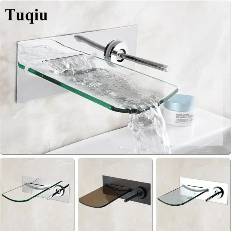 Bathroom LED lavatory basin faucet brass in-wall waterfall Hot and Cold sink mixer waterfall faucet single lever chrome
Bathroom LED lavatory basin faucet brass in-wall waterfall Hot and Cold sink mixer waterfall faucet single lever chrome