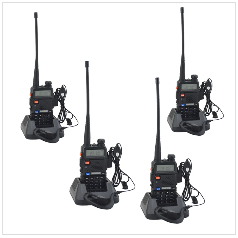 4PCS/Lot baofeng dualband UV-5R walkie talkie radio dual display 136-174/400-520mHZ two way radio with free earpiece BF-UV5R
4PCS/Lot baofeng dualband UV-5R walkie talkie radio dual display 136-174/400-520mHZ two way radio with free earpiece BF-UV5R