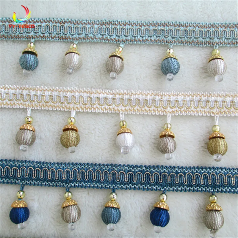 Deluxe Fringes Curtain Sofa Cover Pillow Trims Valance Decorative Polyester Tassel Drops Lace Trimming 6.5cm Sell By meters
Deluxe Fringes Curtain Sofa Cover Pillow Trims Valance Decorative Polyester Tassel Drops Lace Trimming 6.5cm Sell By meters