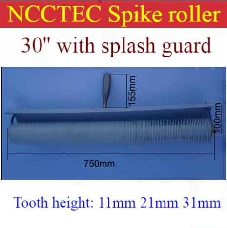 30'' 750mm NCCTEC spiked roller PS3011,PS3021,PS3031 for removing bubbles of epoxy self-flowing floor | teeth :11mm 21mm 31mm
30'' 750mm NCCTEC spiked roller PS3011,PS3021,PS3031 for removing bubbles of epoxy self-flowing floor | teeth :11mm 21mm 31mm