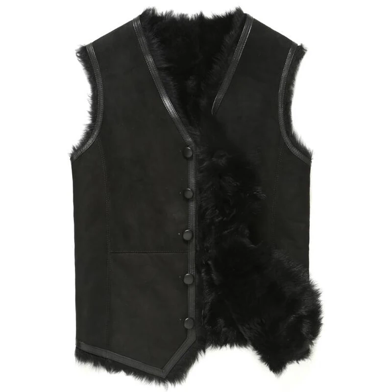 Fur Vest Men Shearling Jacket Fur Coat Tuscany Wool Outerwear Short V Collar Leather Coat TJ43
Fur Vest Men Shearling Jacket Fur Coat Tuscany Wool Outerwear Short V Collar Leather Coat TJ43