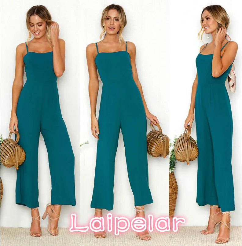 Womens Fashion Slim Sleeveless Pants Suspender Trousers Jumpsuit Casual Loose Green Rompers Laipelar
Womens Fashion Slim Sleeveless Pants Suspender Trousers Jumpsuit Casual Loose Green Rompers Laipelar