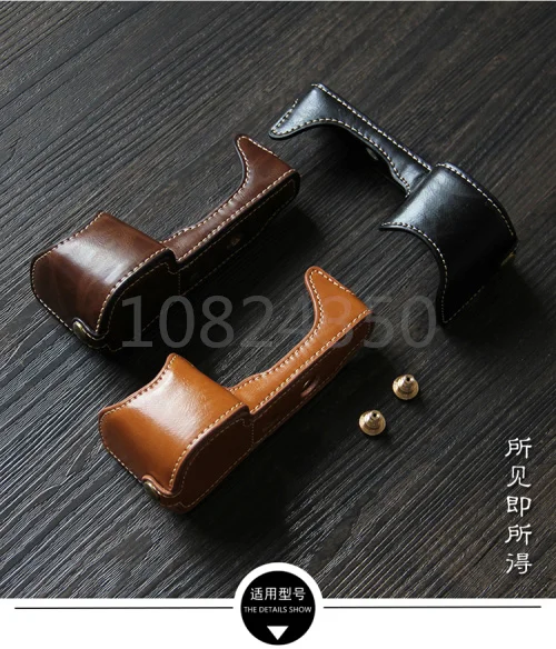 Camera Half Bag Body Leather Camera Bag Half Body Cover for Sony A7M2 A7RII A6300 A6000 A6500 A5000 A5100 A7II Camera Video Bag
Camera Half Bag Body Leather Camera Bag Half Body Cover for Sony A7M2 A7RII A6300 A6000 A6500 A5000 A5100 A7II Camera Video Bag
