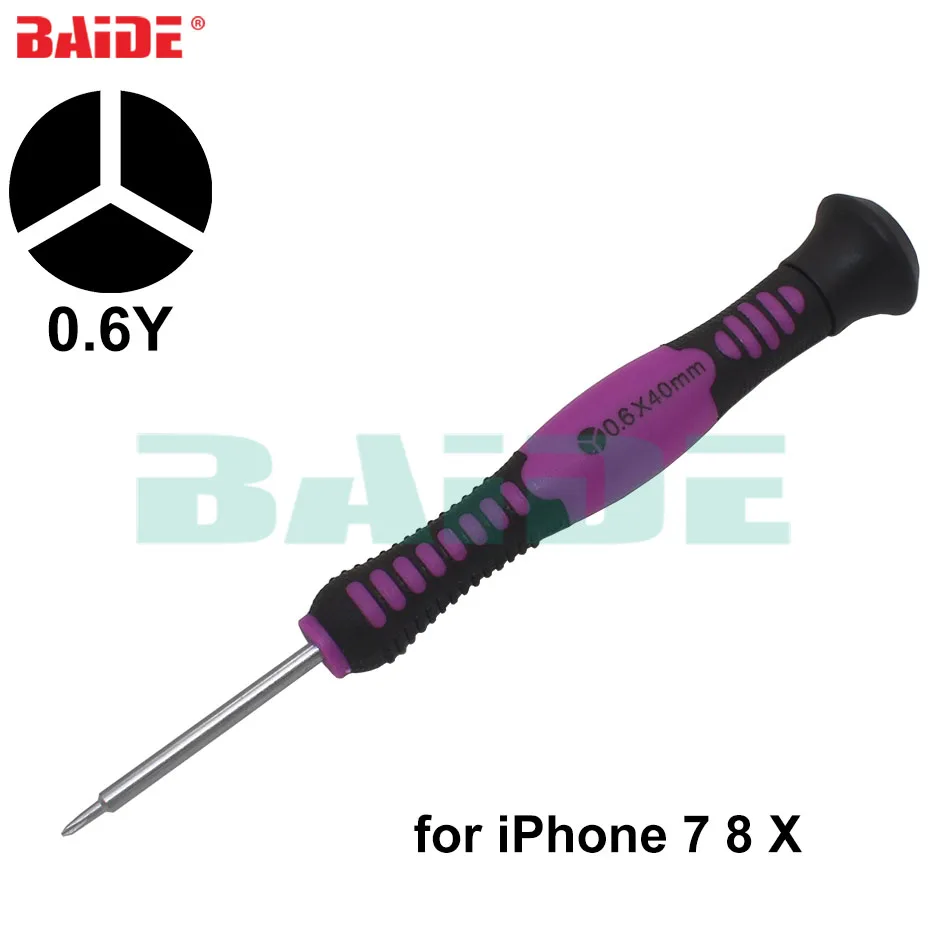 Y0.6 Purple Plastic Handle 0.6Y Tri-wing Screwdriver for iPhone 7 8 X Watch Inside Screw Disassembling Tool Key 1250pcs/lot
Y0.6 Purple Plastic Handle 0.6Y Tri-wing Screwdriver for iPhone 7 8 X Watch Inside Screw Disassembling Tool Key 1250pcs/lot