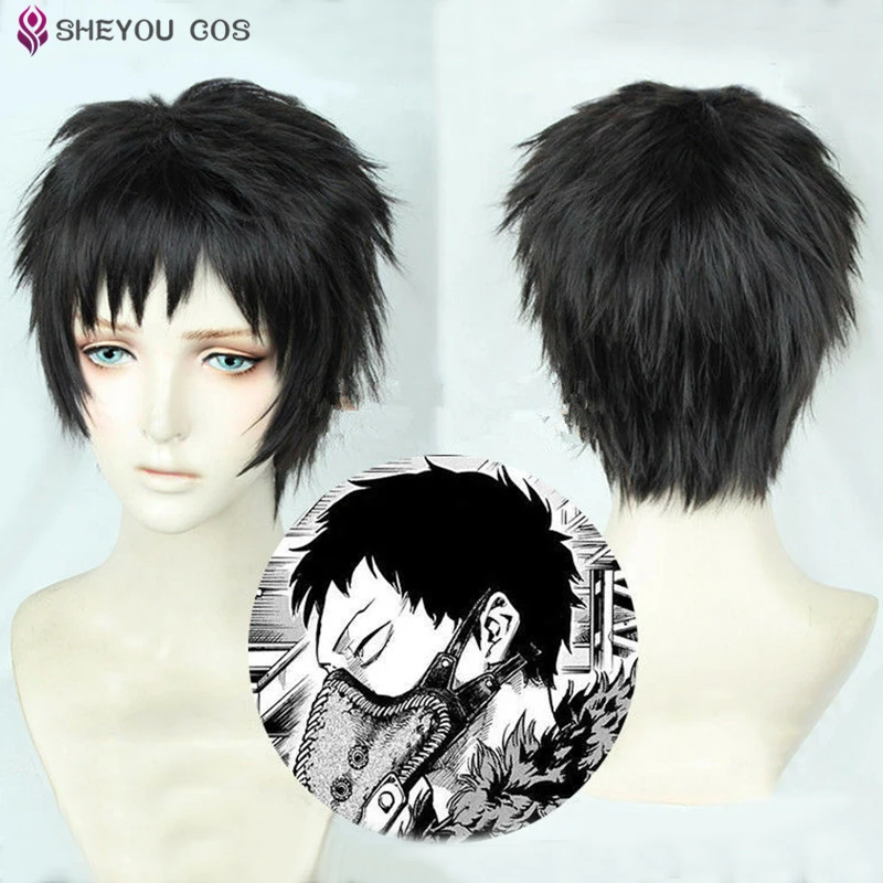 Anime Boku no Hiro Akademia Overhaul Kai Chisaki Short Black Brown Wig Cosplay Heat Resistant Synthetic Hair Wigs + Wig Cap
Anime Boku no Hiro Akademia Overhaul Kai Chisaki Short Black Brown Wig Cosplay Heat Resistant Synthetic Hair Wigs + Wig Cap