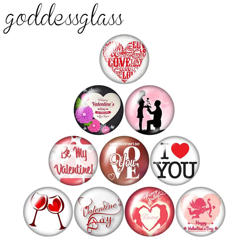 Valentine's Day Love you Couple 10pcs mixed 12mm/18mm/20mm/25mm Round photo glass cabochon demo flat back Making findings
Valentine's Day Love you Couple 10pcs mixed 12mm/18mm/20mm/25mm Round photo glass cabochon demo flat back Making findings