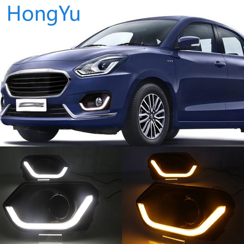 For Suzuki Dzire 2017 2018 2019 Daytime running lights LED DRL Fog lamp driving lights with Yellow Turn Signal Function
For Suzuki Dzire 2017 2018 2019 Daytime running lights LED DRL Fog lamp driving lights with Yellow Turn Signal Function