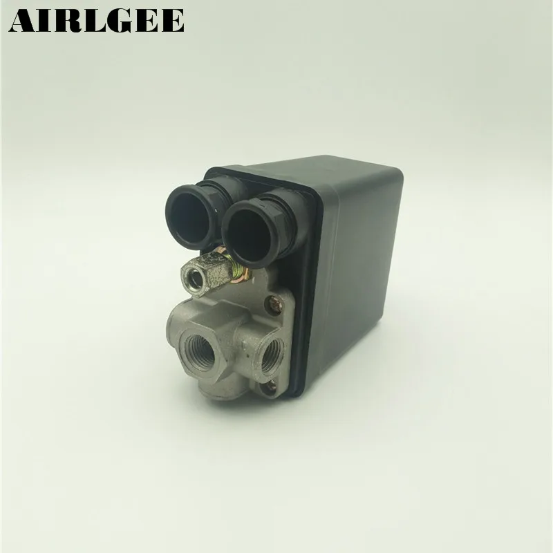 AC 220V 20A 175PSI 4-портовый воздушный компрессор, насос, переключатель давления, регулирующий клапан
AC 220V 20A 175PSI 4-портовый воздушный компрессор, насос, переключатель давления, регулирующий клапан