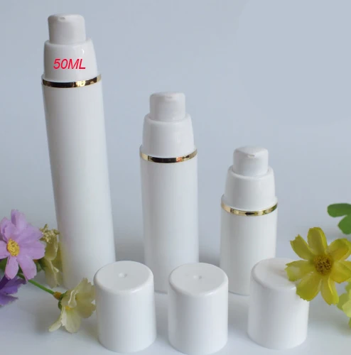 100pcs empty 50ml white airless vacuum pump lotion bottle with gold Line ,50 ml vacuum Container ,white airless plastic Bottles
100pcs empty 50ml white airless vacuum pump lotion bottle with gold Line ,50 ml vacuum Container ,white airless plastic Bottles