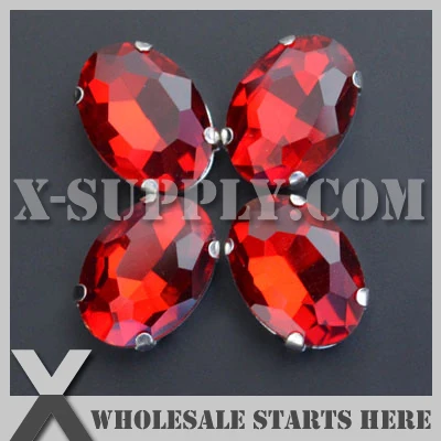 Preset Mounted Crystal Rhinestone Oval 13x18mm Lt.Siam in NICKEL Sew on Setting for Bag,Shoe,Jeans
Preset Mounted Crystal Rhinestone Oval 13x18mm Lt.Siam in NICKEL Sew on Setting for Bag,Shoe,Jeans