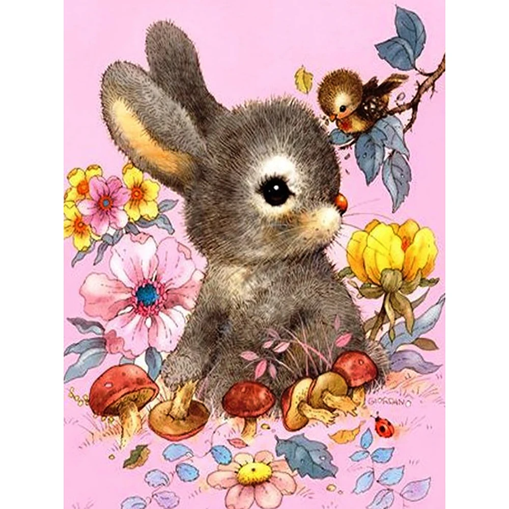 Rabbit and bird,DIY 5D Full Diamond Painting Cross Stitch Diamond Embroidery Needlework Patterns Rhinestone kits WG1036
Rabbit and bird,DIY 5D Full Diamond Painting Cross Stitch Diamond Embroidery Needlework Patterns Rhinestone kits WG1036