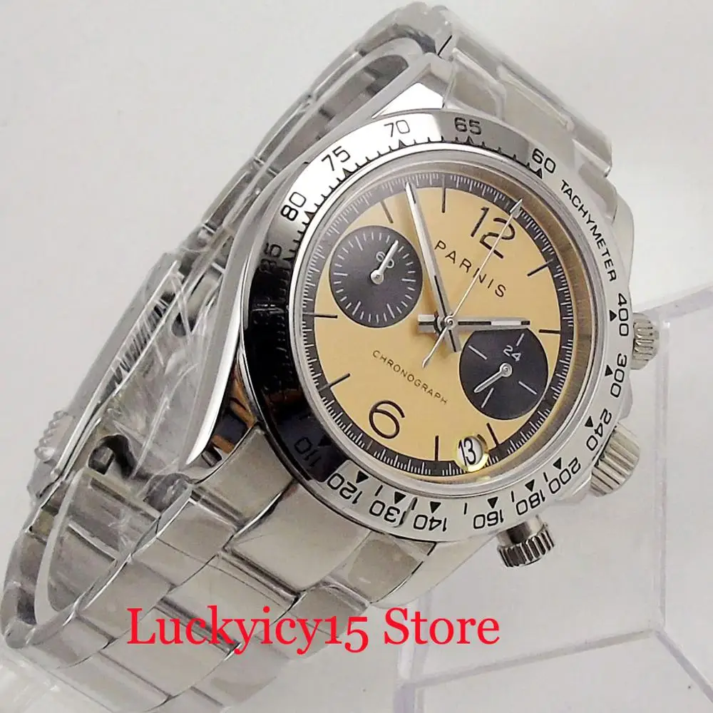 Fashion PARNIS Brand 39mm Quartz Men's Watch With Chronograph Function Date Window 24 hours
Fashion PARNIS Brand 39mm Quartz Men's Watch With Chronograph Function Date Window 24 hours