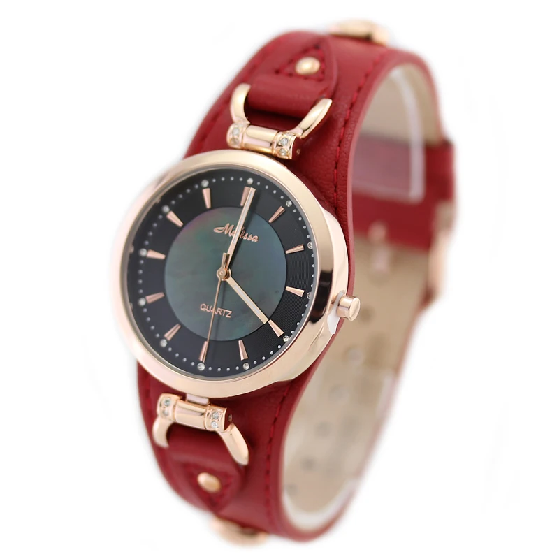 MELISSA Vintage Women's Quartz Watch Waterproof Leather Sapphire Shell Dial MIYOTA Japan Movement F12221 Luxury Brand
MELISSA Vintage Women's Quartz Watch Waterproof Leather Sapphire Shell Dial MIYOTA Japan Movement F12221 Luxury Brand