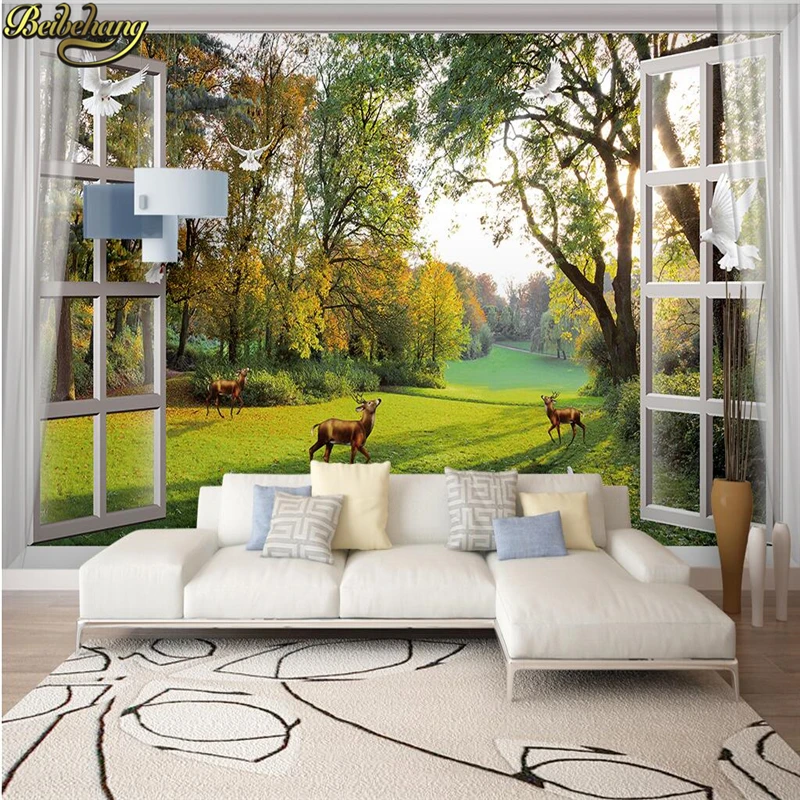 custom Papel De Parede 3D Out window forest Landscape Mural Wallpaper Spatial Extension Personality art wall paper home Decor
custom Papel De Parede 3D Out window forest Landscape Mural Wallpaper Spatial Extension Personality art wall paper home Decor